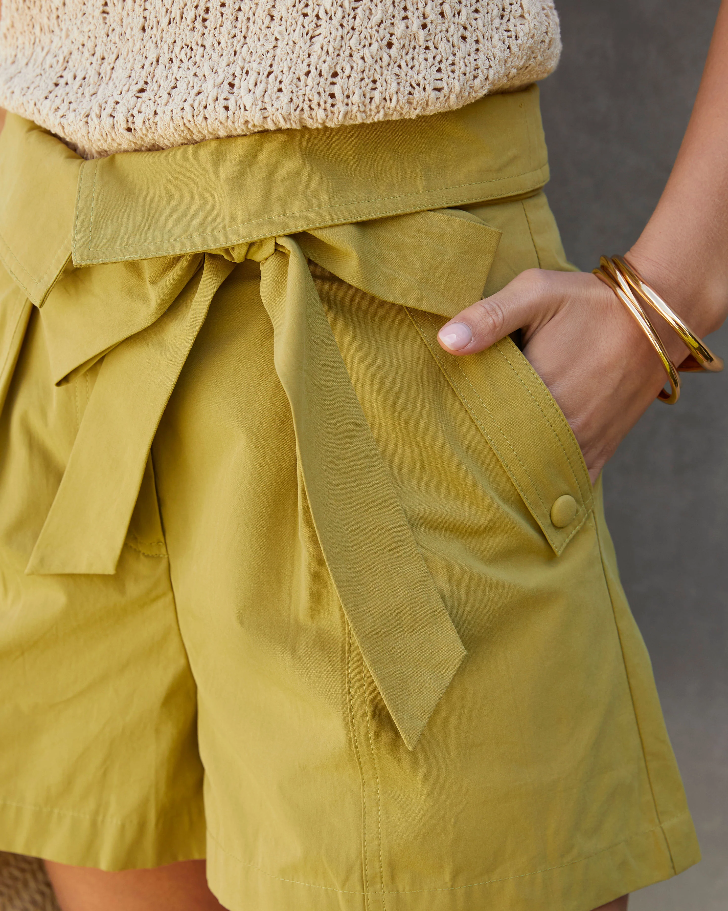 Nikki Utility Paper Bag Pocketed Short