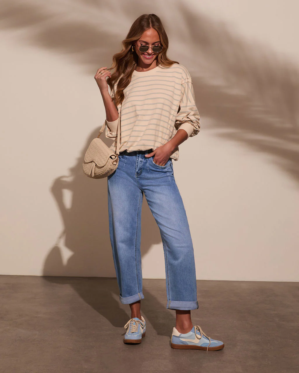 Golden Days Mid Rise Cuffed Barrel Jeans