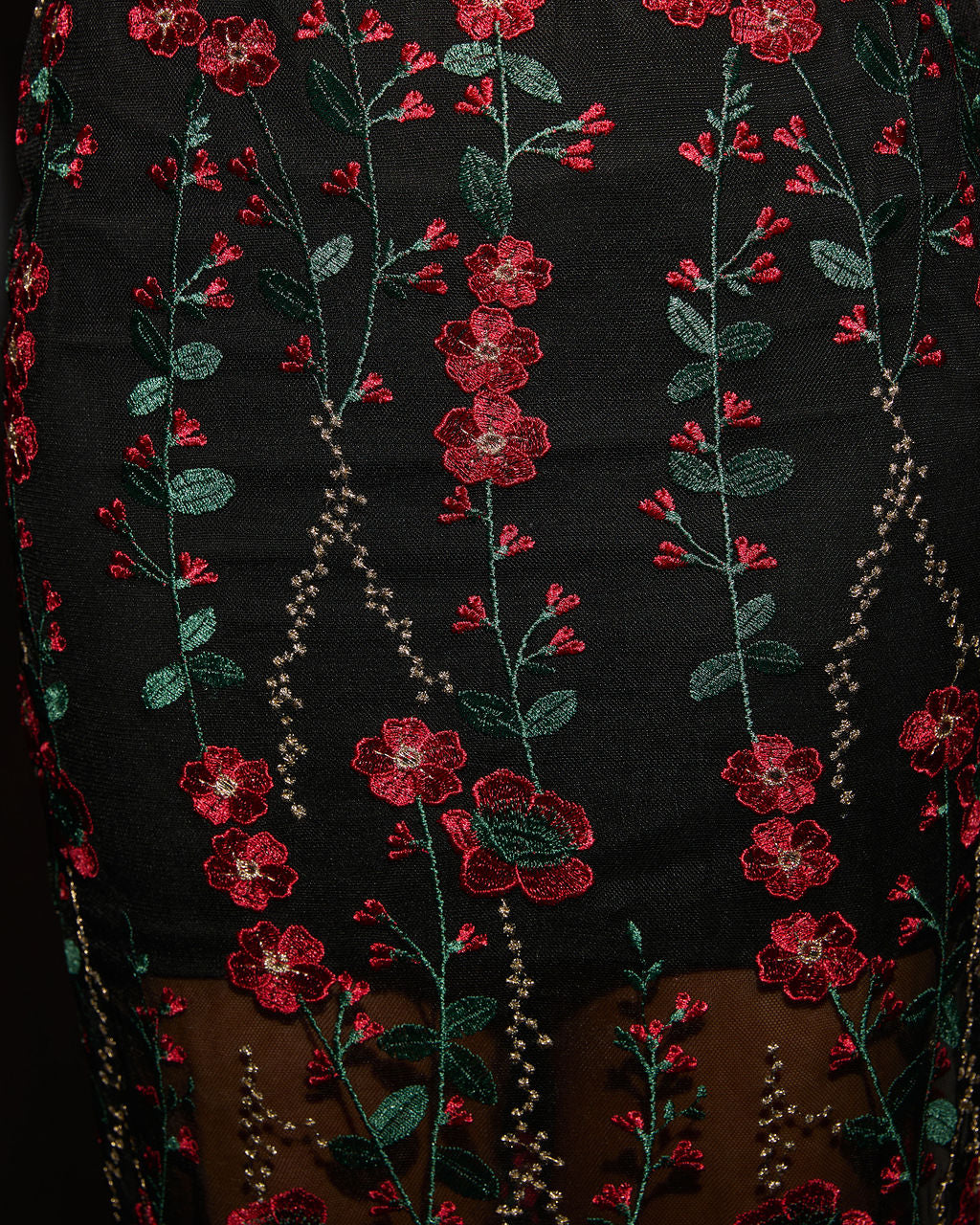 Sheer Luck Embroidered Midi Dress