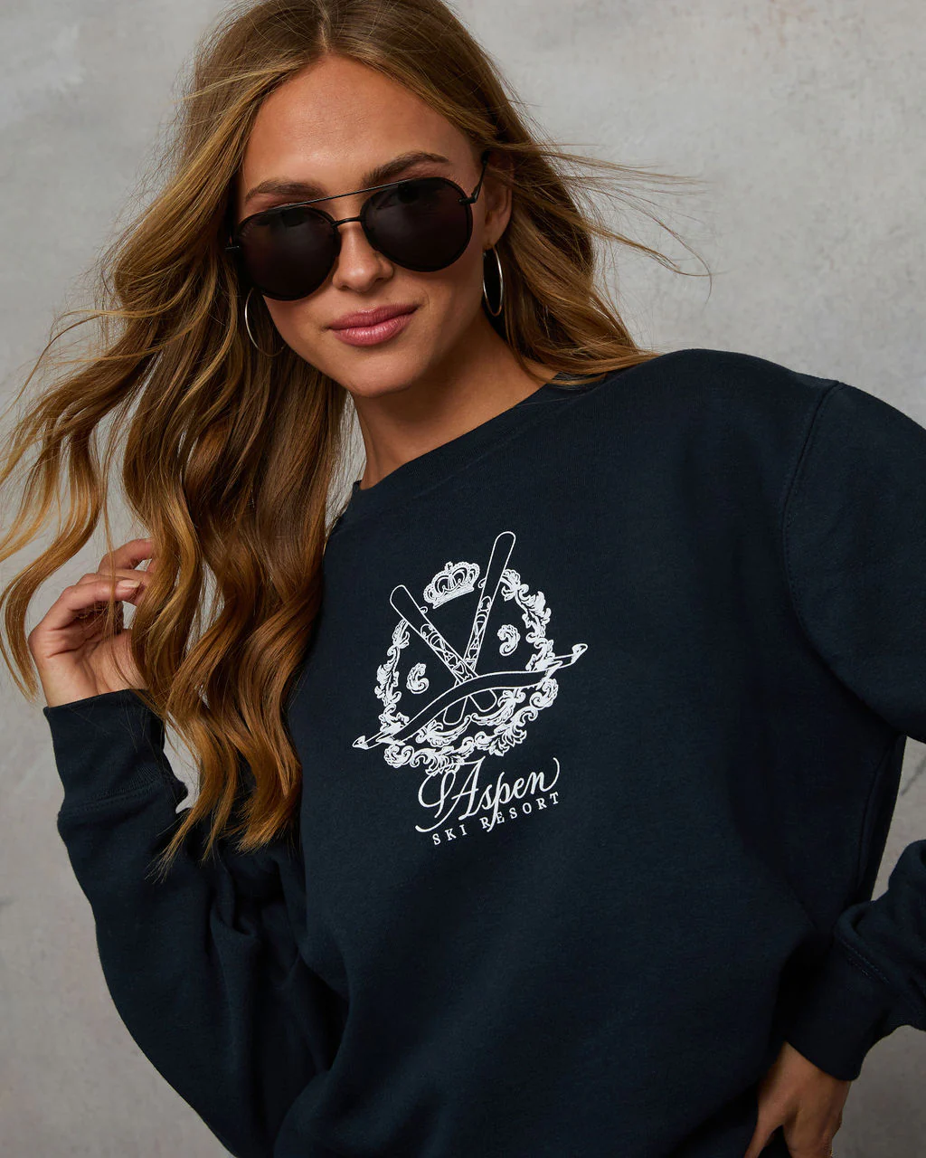 Aspen Ski Resort Graphic Sweatshirt