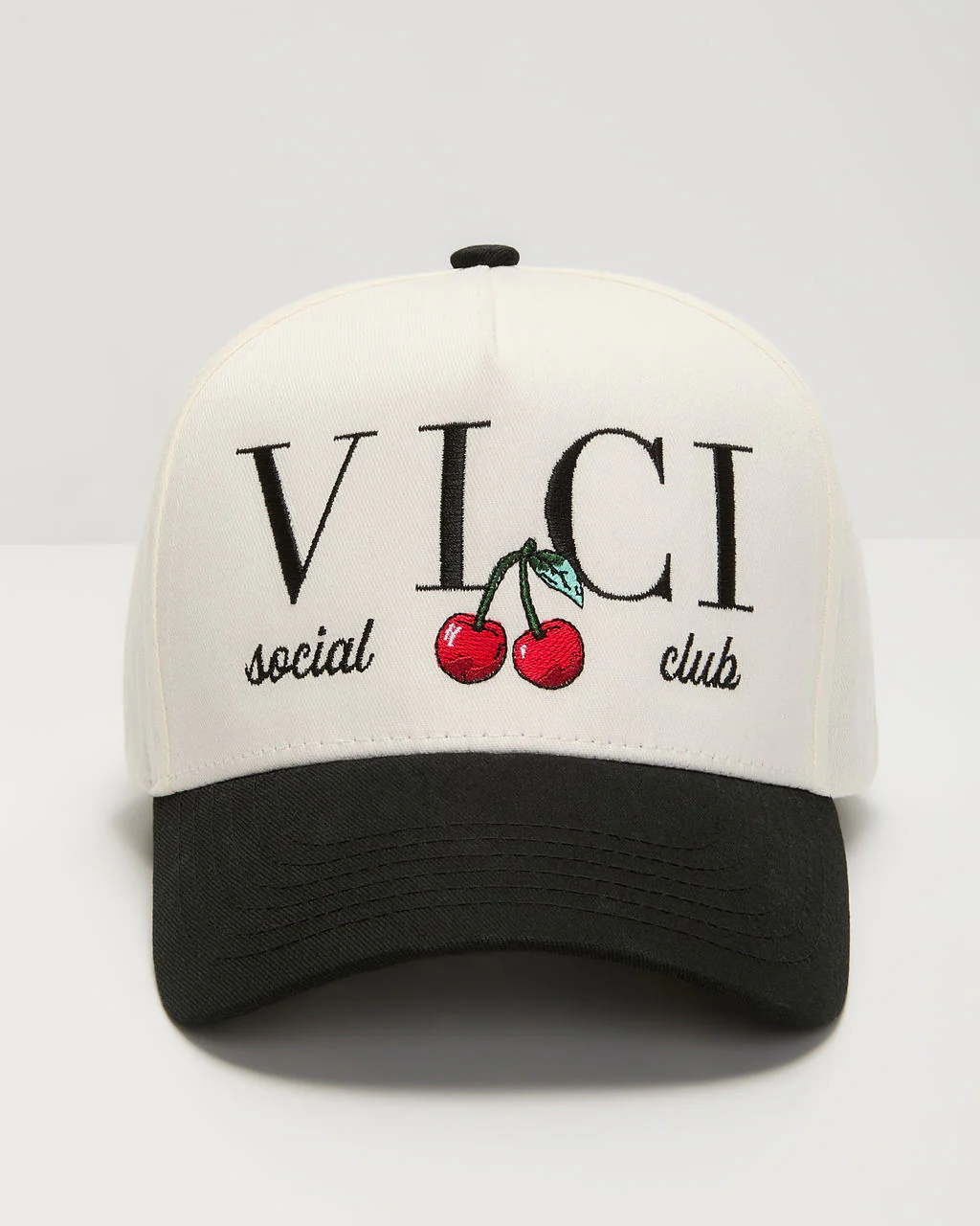 VICI Social Club Embroidered Cherries Hat