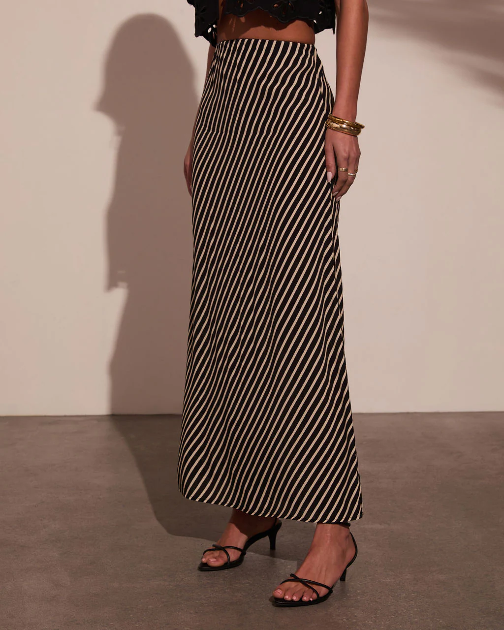 Sweet Haven Striped Maxi Skirt