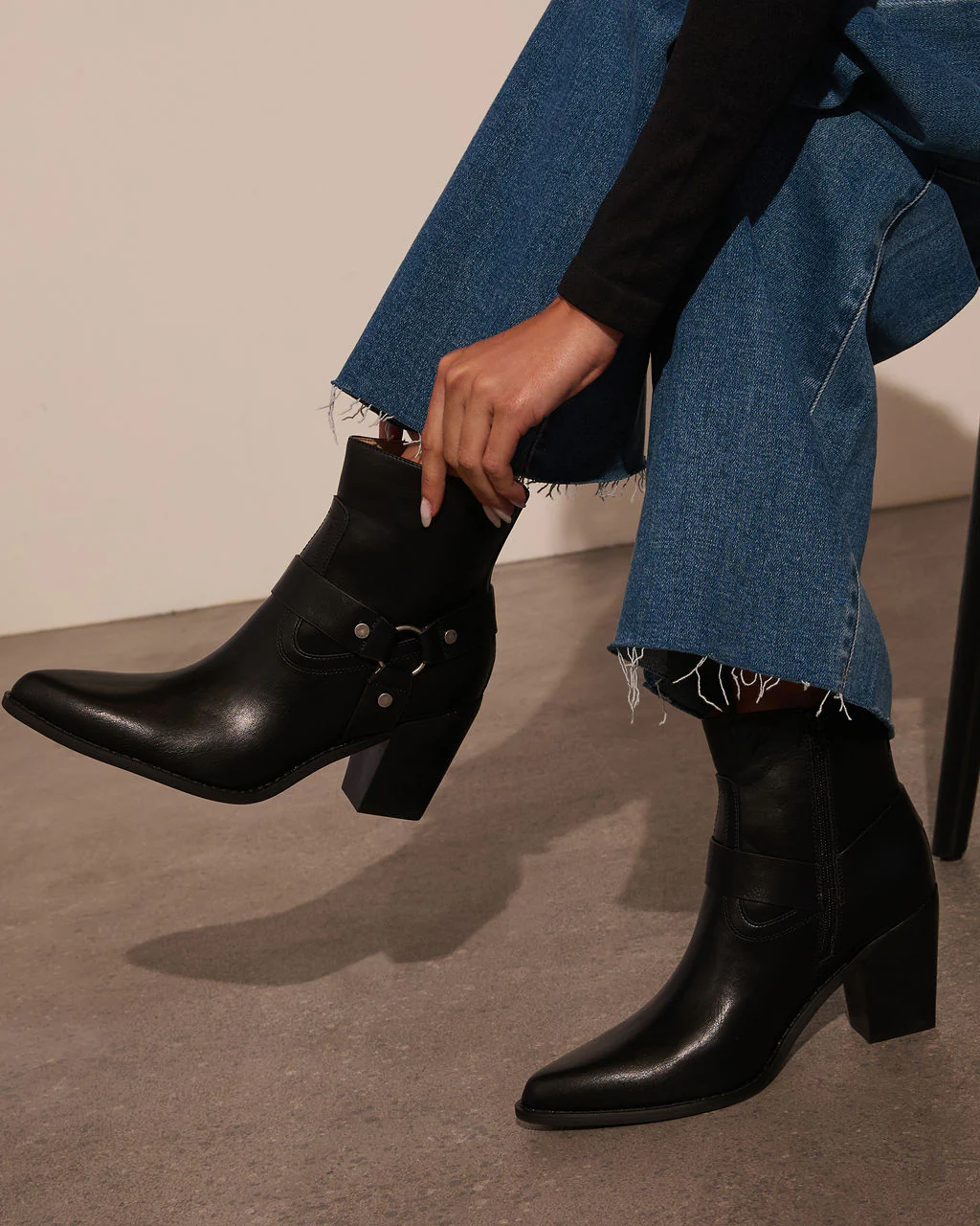 Walk Away Western Hardware Ankle Booties