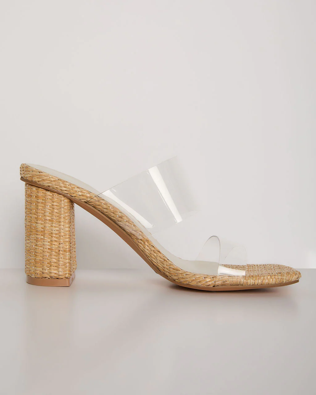 Sunny Days Clear Open Toe Mules