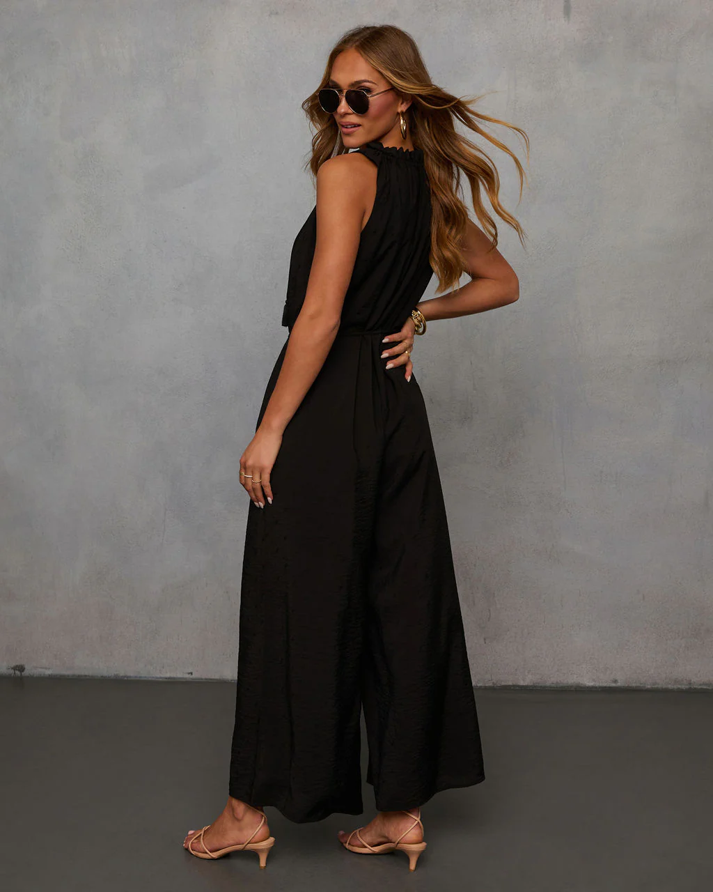 Hey Lover Waist Tie Jumpsuit