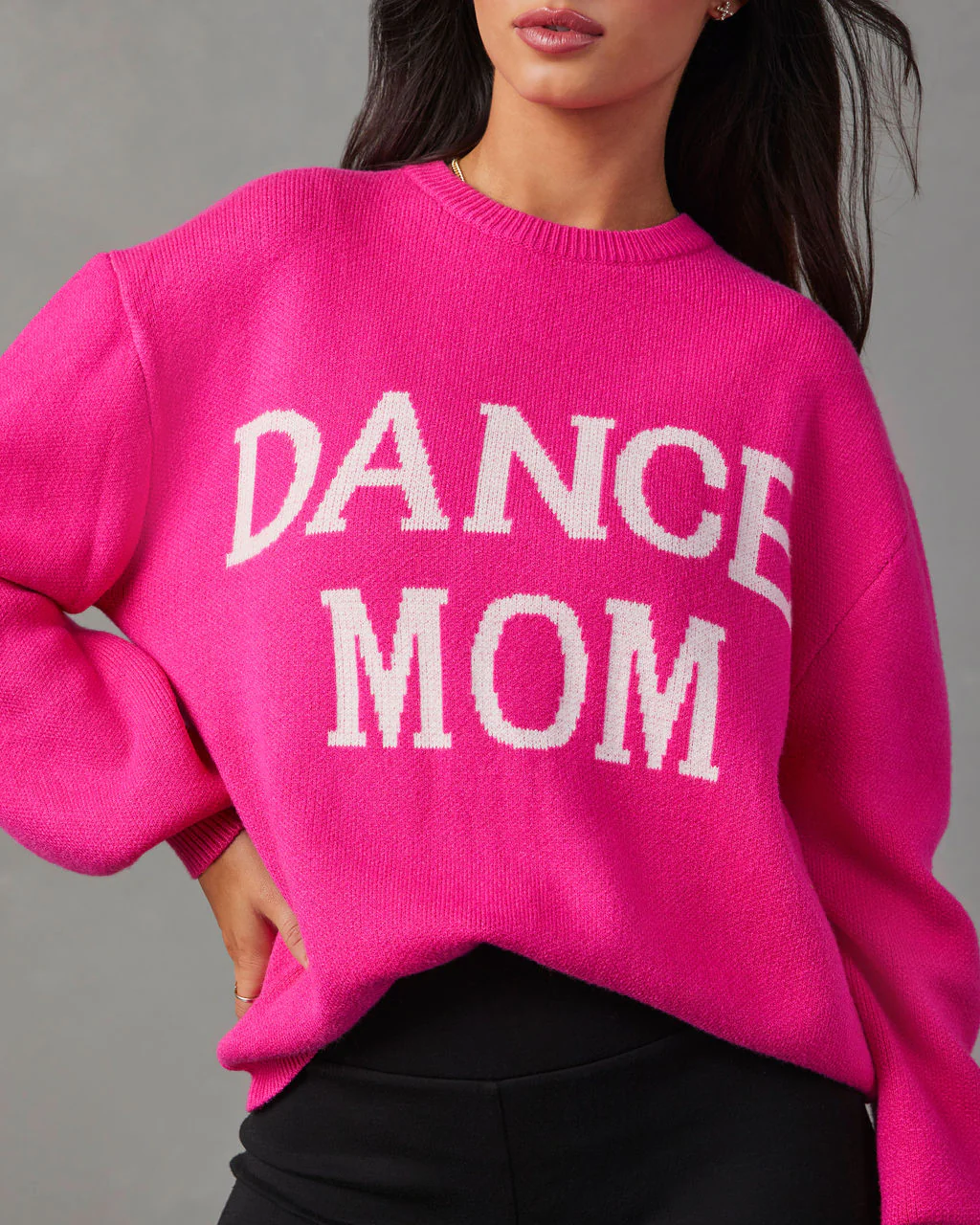 Dance Mom Knit Pullover Sweater