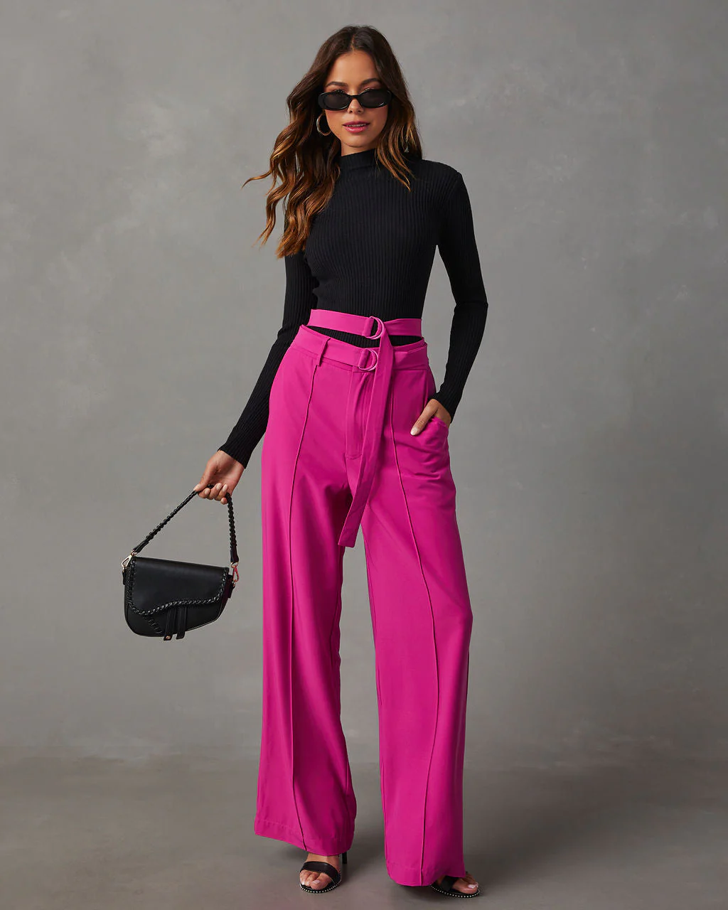Juliana Double Belted Trouser Pants