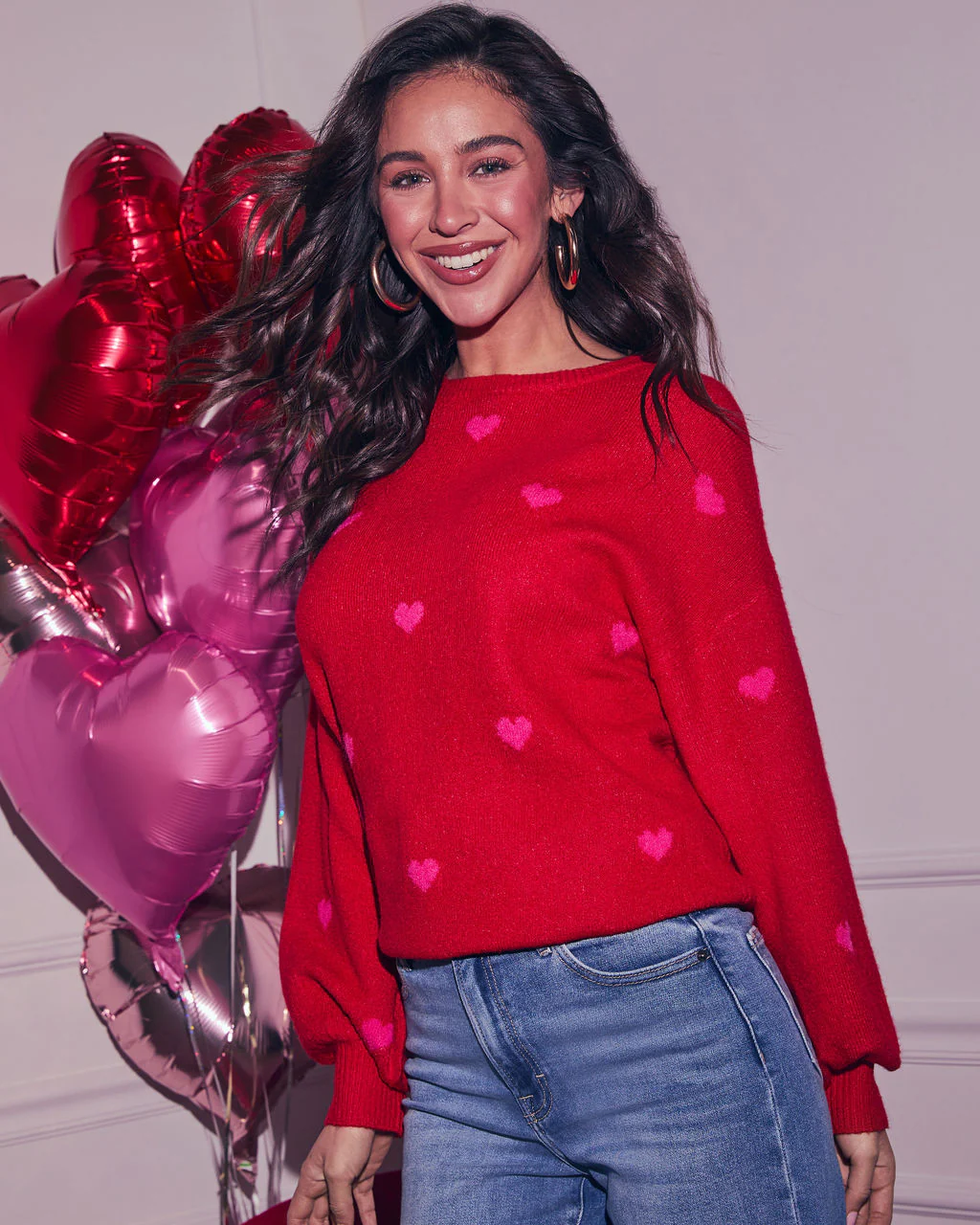 Normah Embroidered Heart Sweater