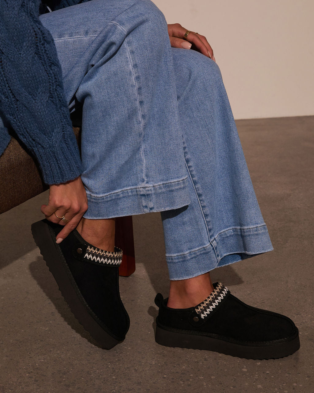 Selena Platform Slippers