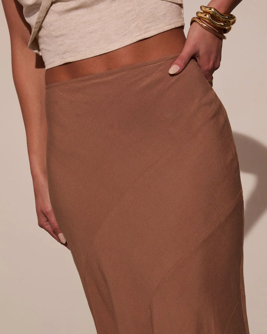 Breeze On By Godet Maxi Skirt