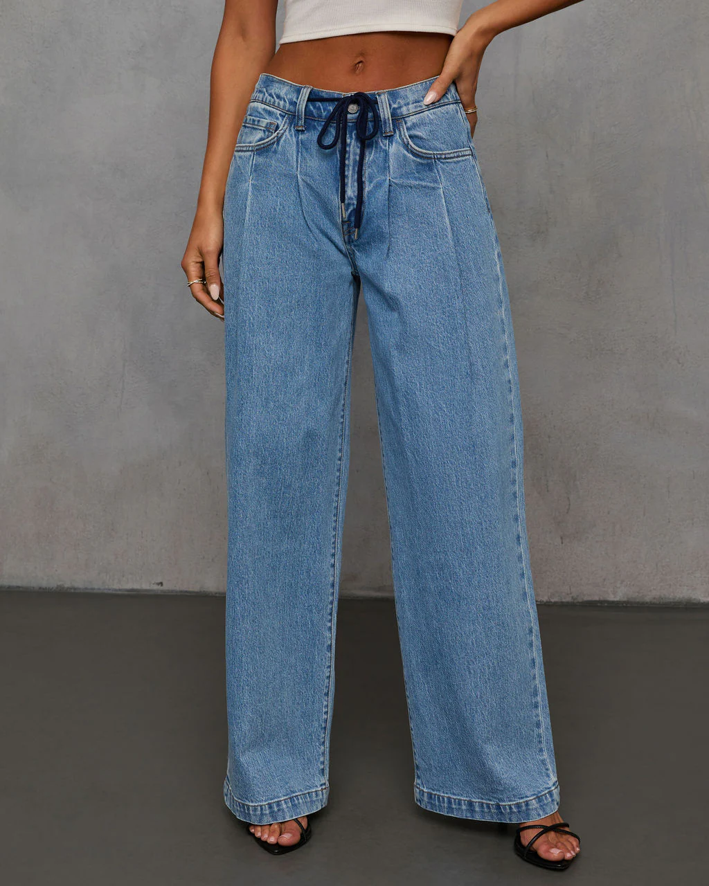 Lennon Drawstring Waist Jeans