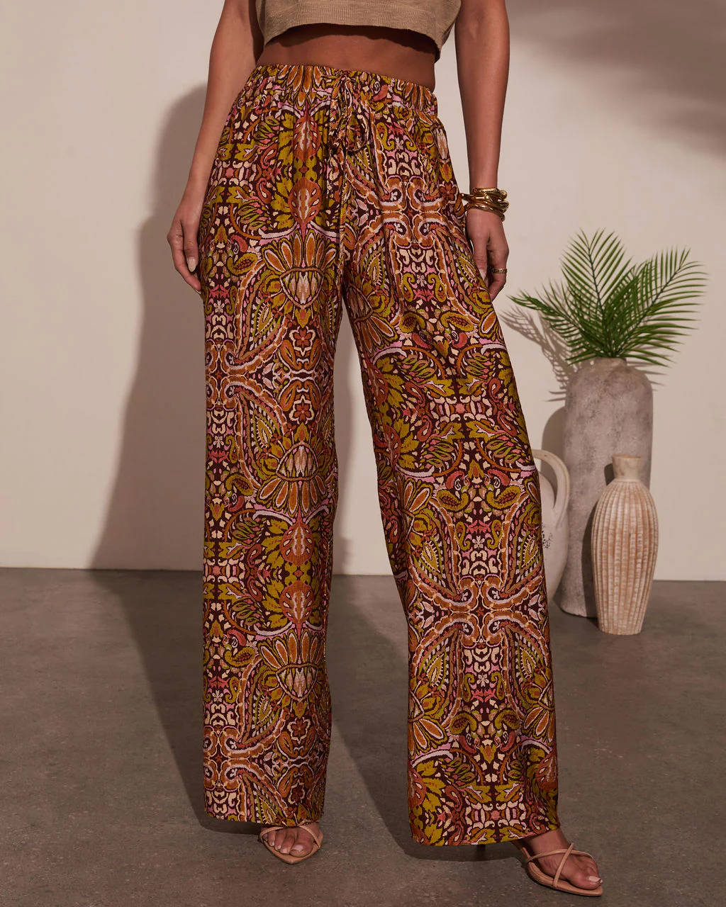 Sun Kissed Paisley Print Pants