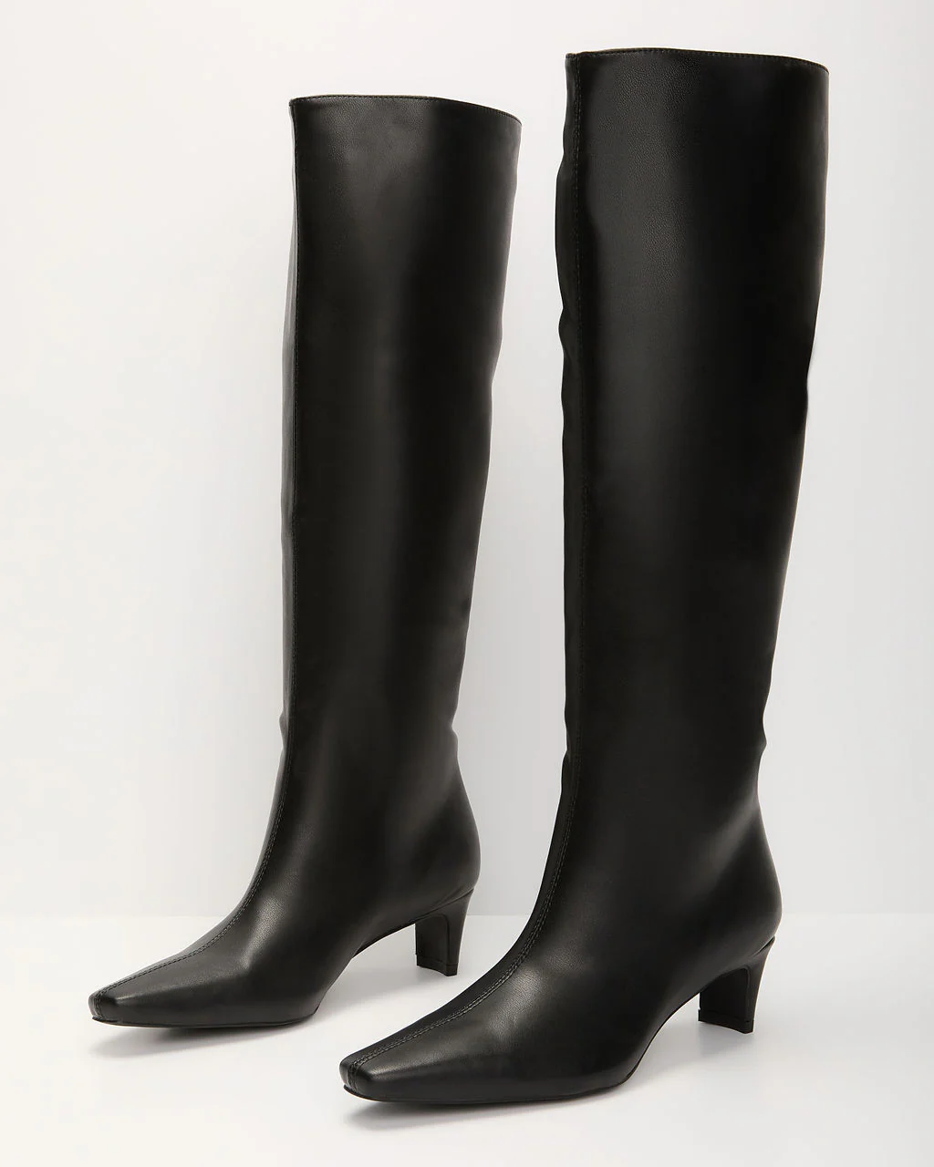 Divya Kitten Heel Knee High Boots