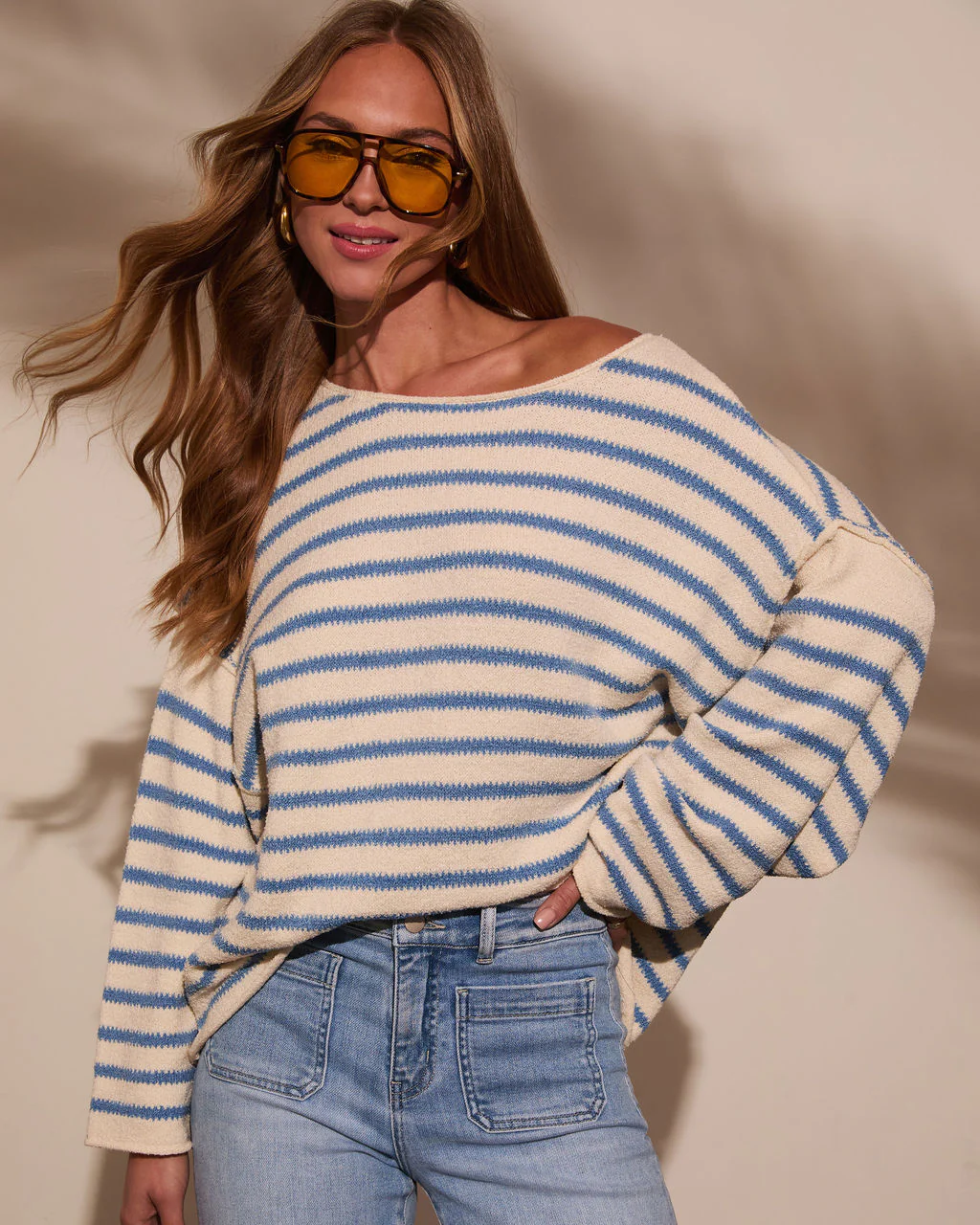 Pippa Striped Knit Sweater