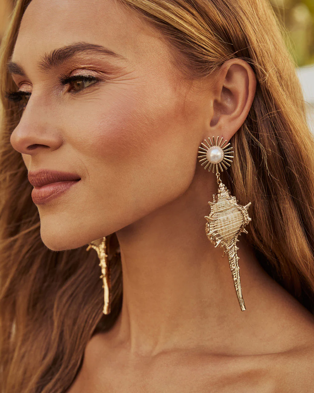 Lost At Sea Shell Drop Earrings