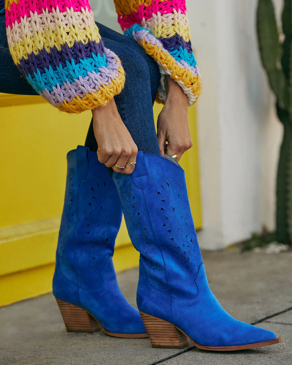 Arnell Laser Cut Western Boot