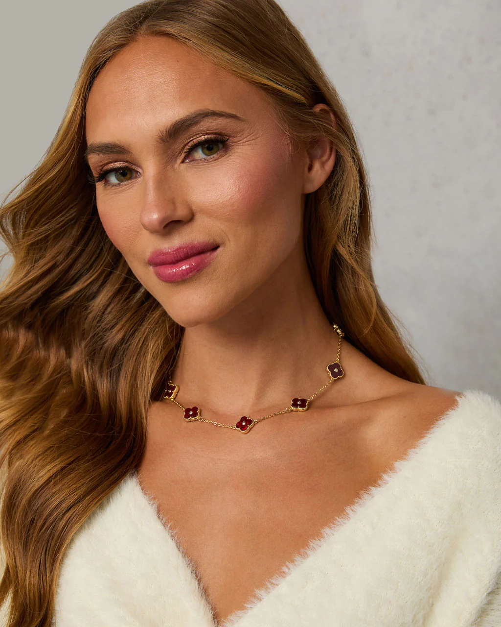 Madeline Clover Charm Necklace