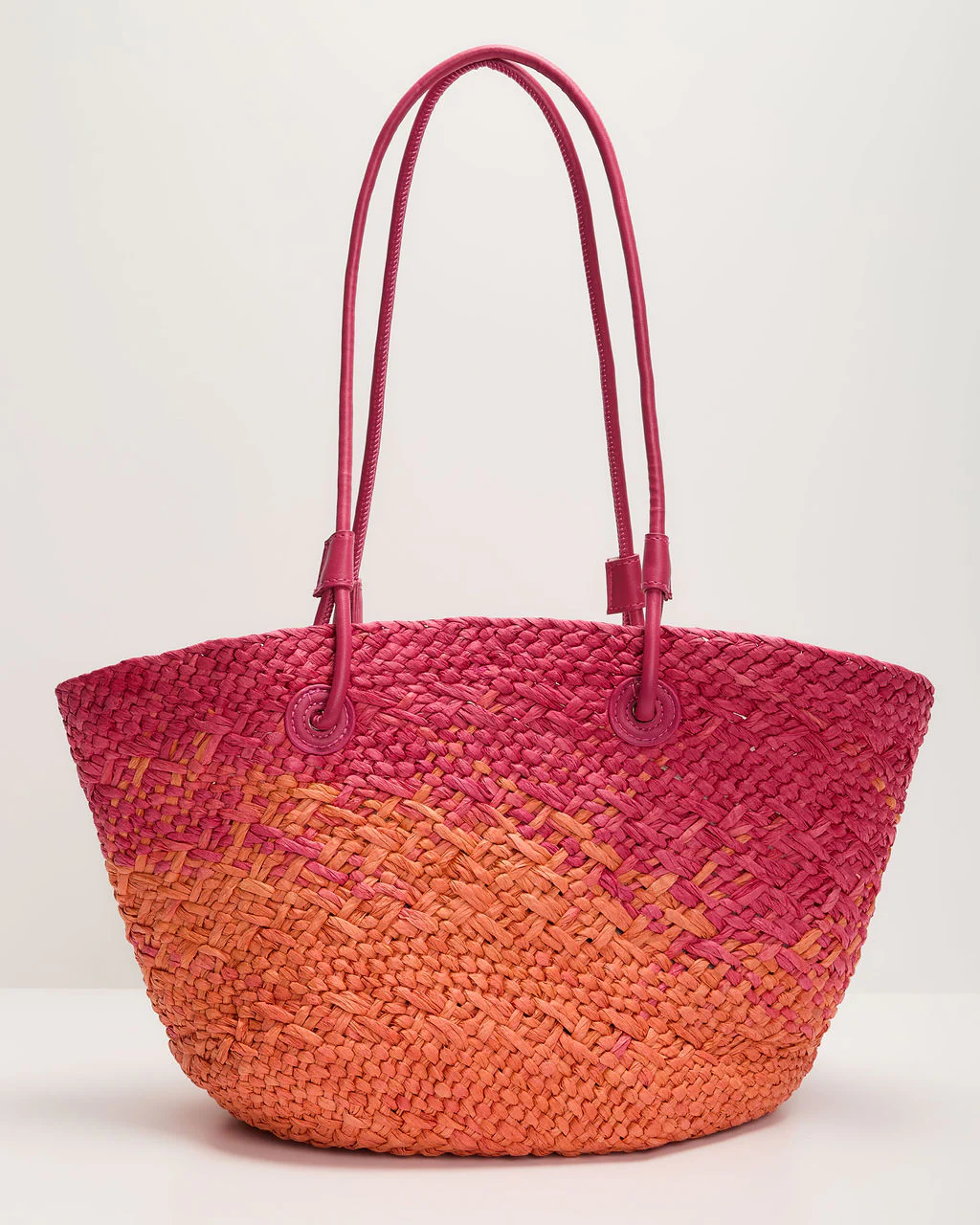 Out Of Office Woven Straw Tote Bag