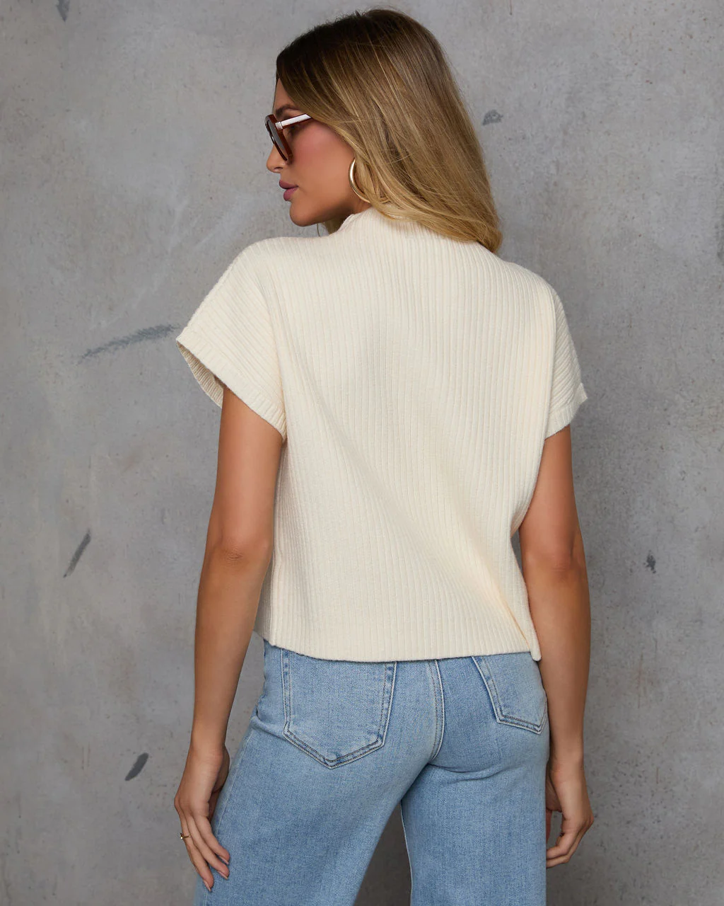 Make You Mine Ribbed Mock Neck Sweater
