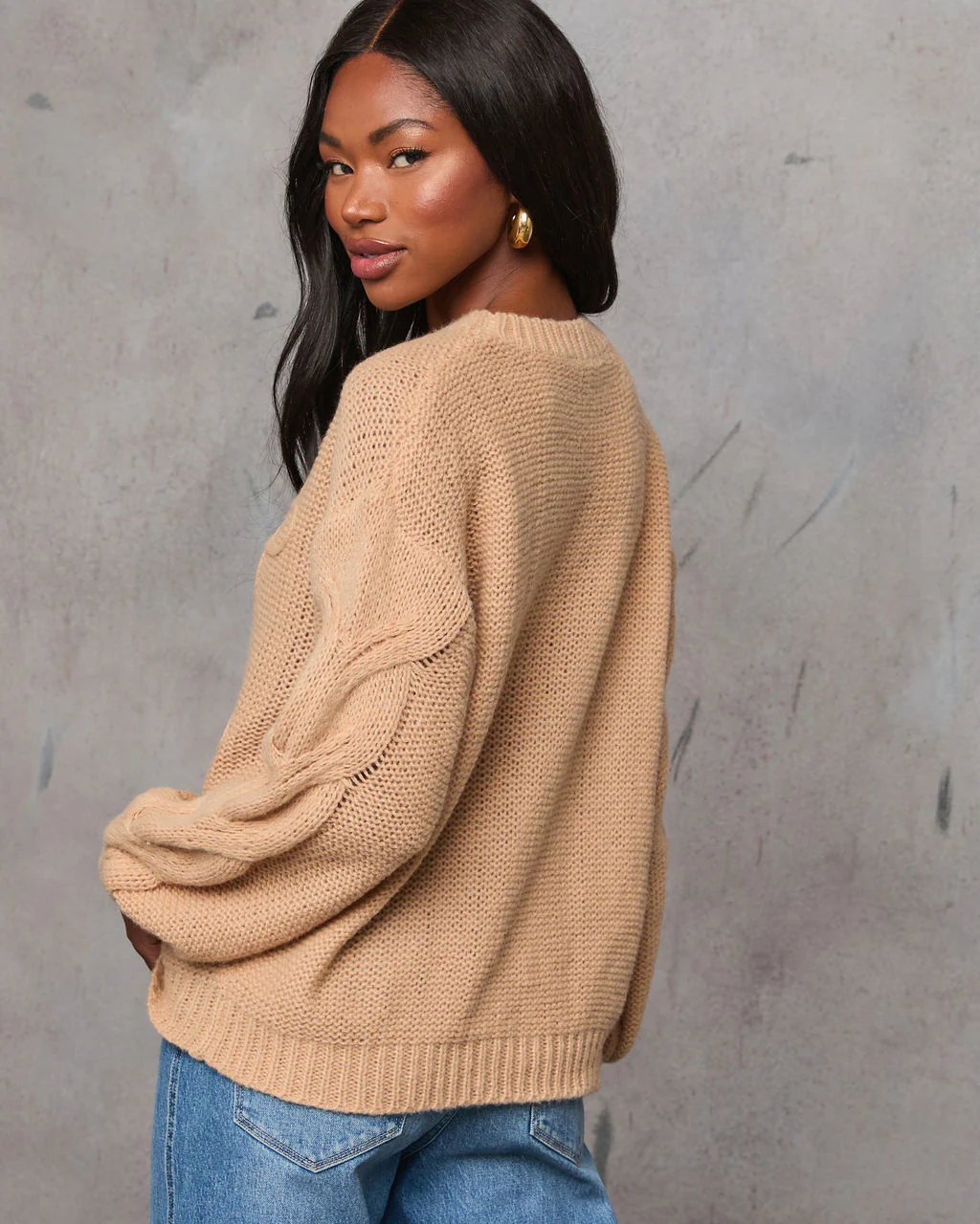 Natalee Embroidered Crew Neck Sweater