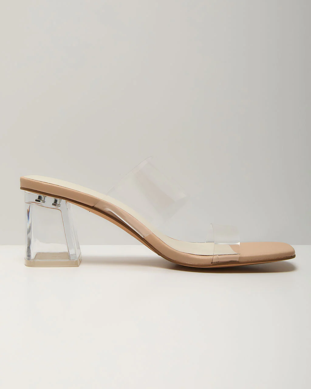 Savanna Clear Open Toe Mules