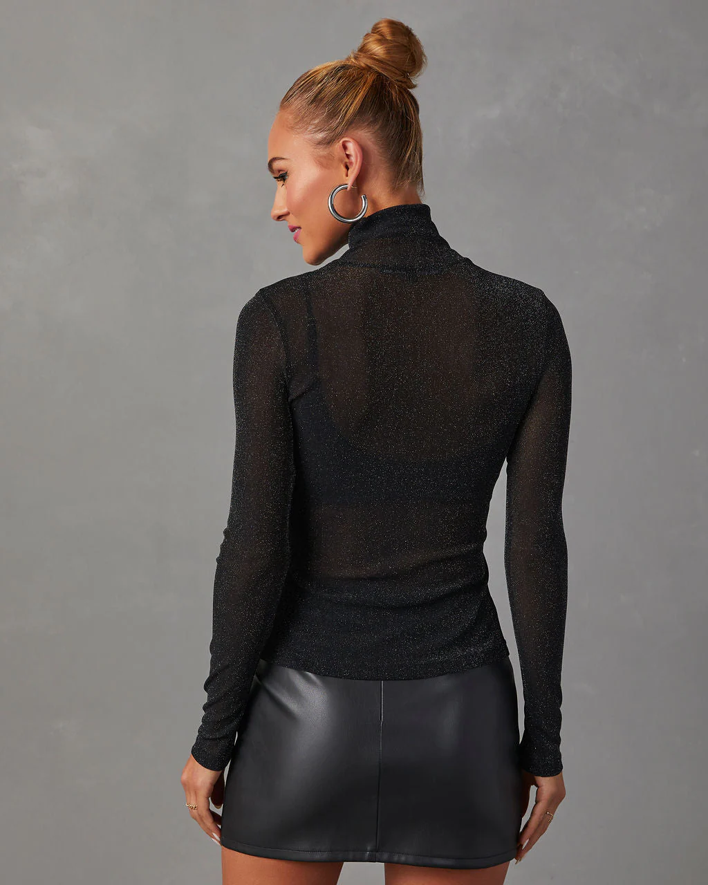 Nightfall Mock Neck Long Sleeve Top