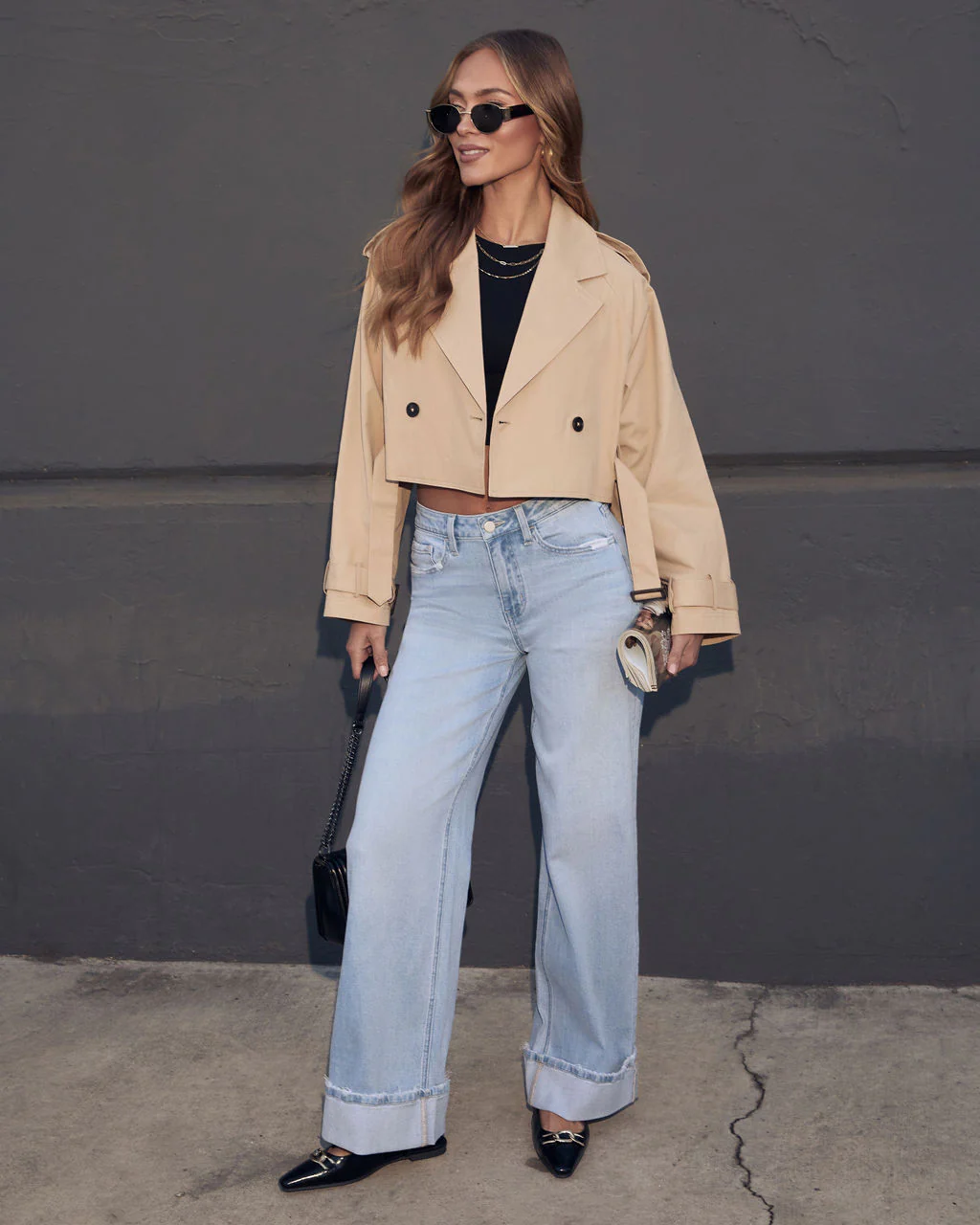 Minimal Maven Cropped Belted Jacket
