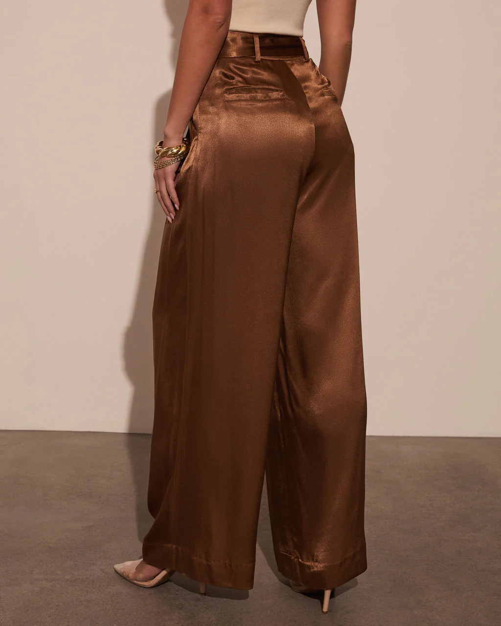 Caity Satin Trouser
