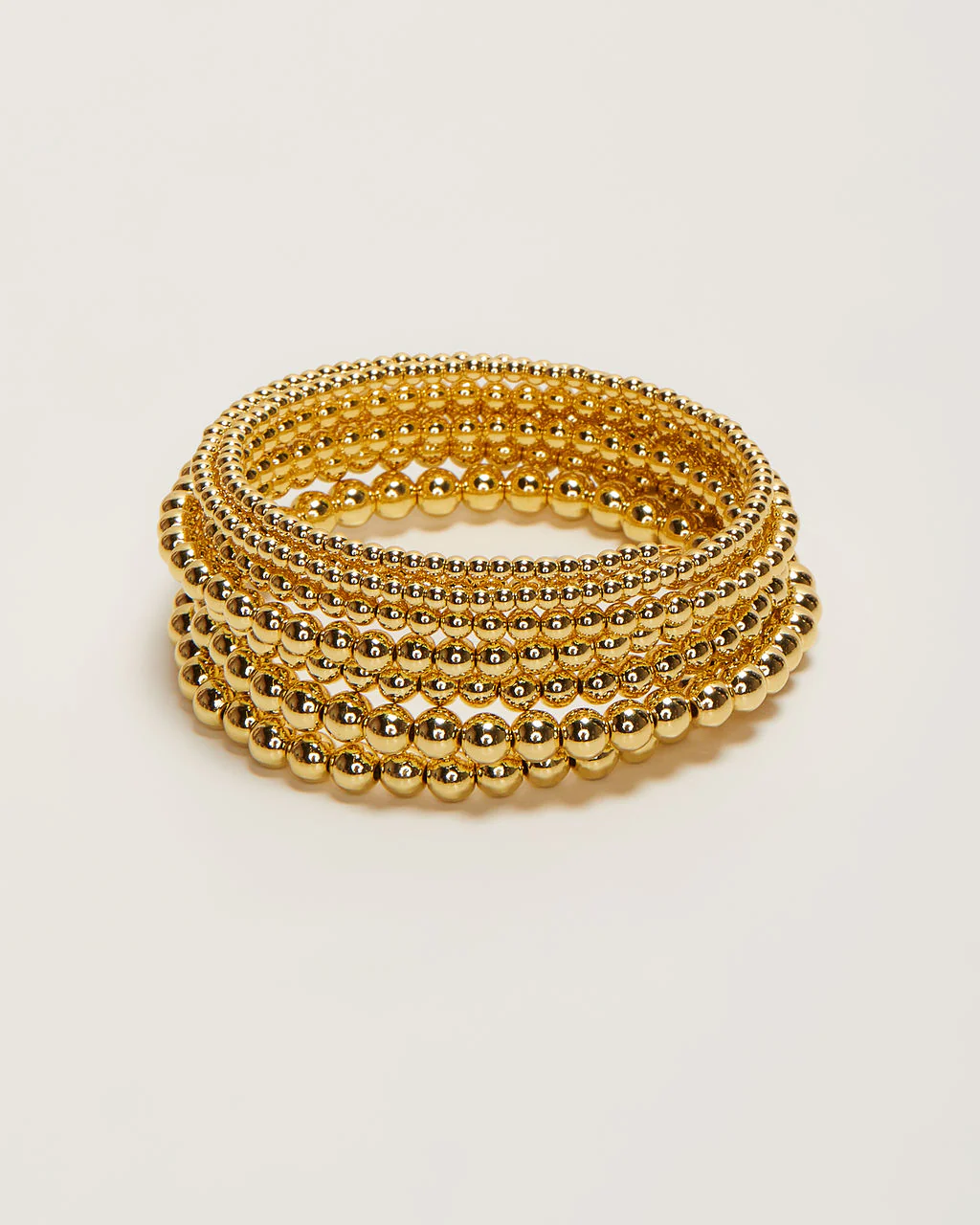 Beaded 18k Gold Plated Bangles