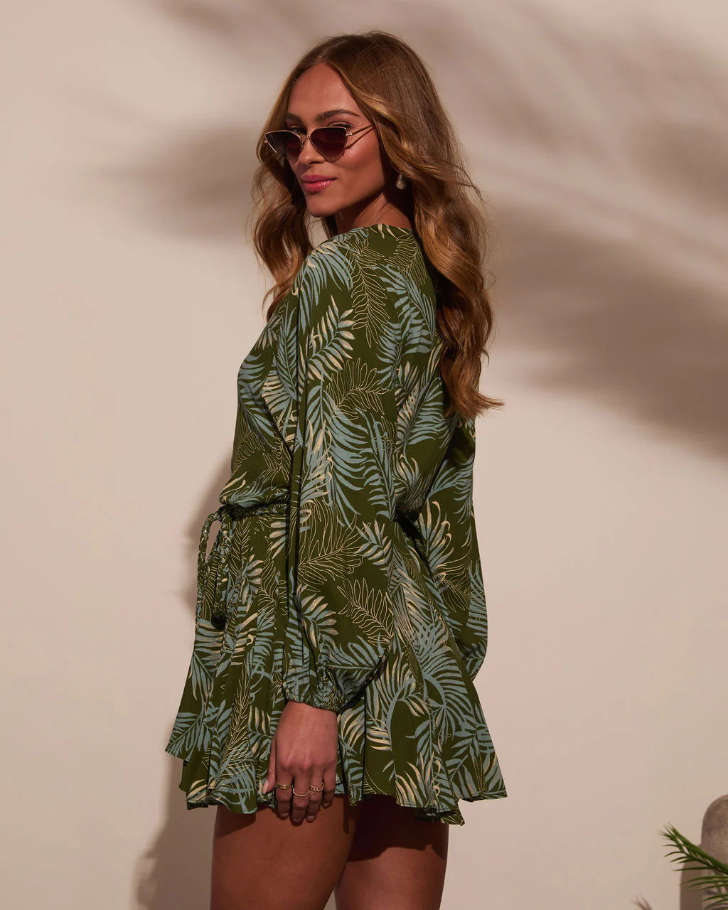 Ocean Breeze Waist Tie Mini Dress