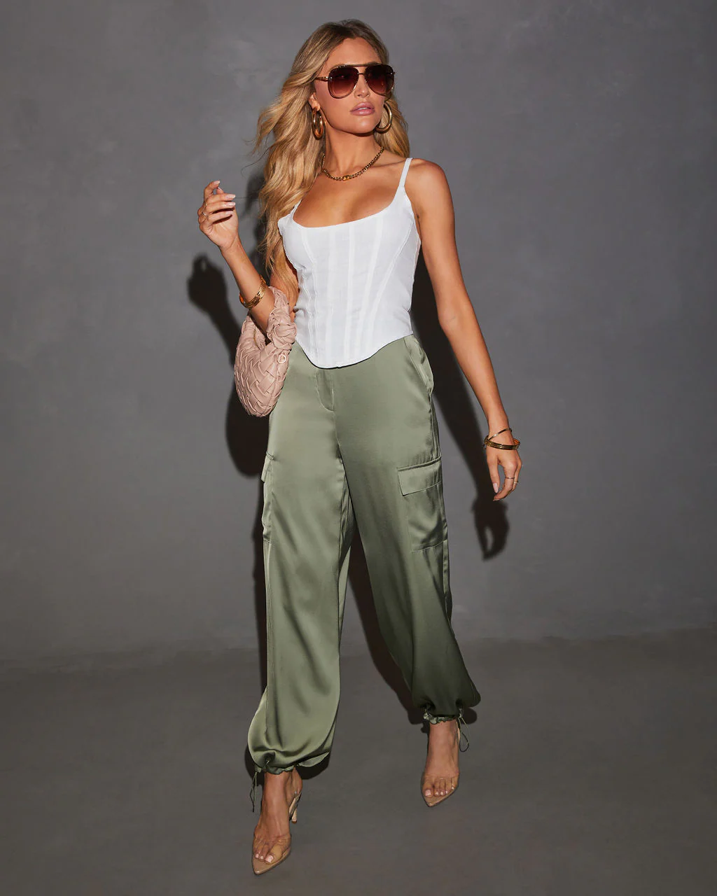 Alissa Spaghetti Strap Cropped Top