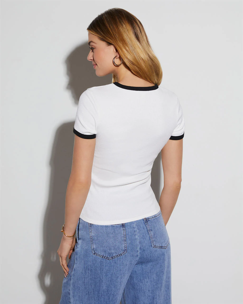 Living Life Ribbed Short Sleeve Top