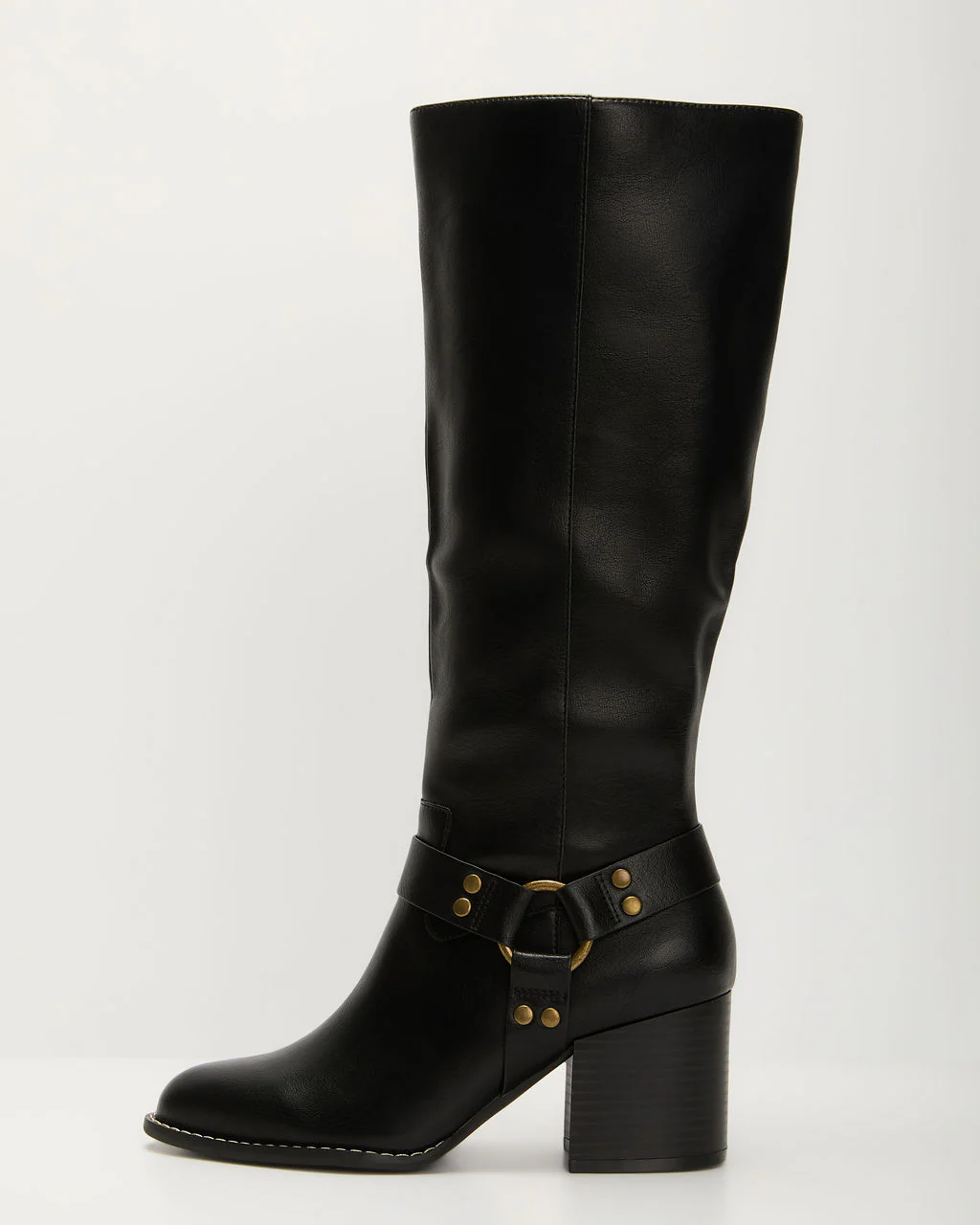 Scenic Route Western Buckle Knee High Boots