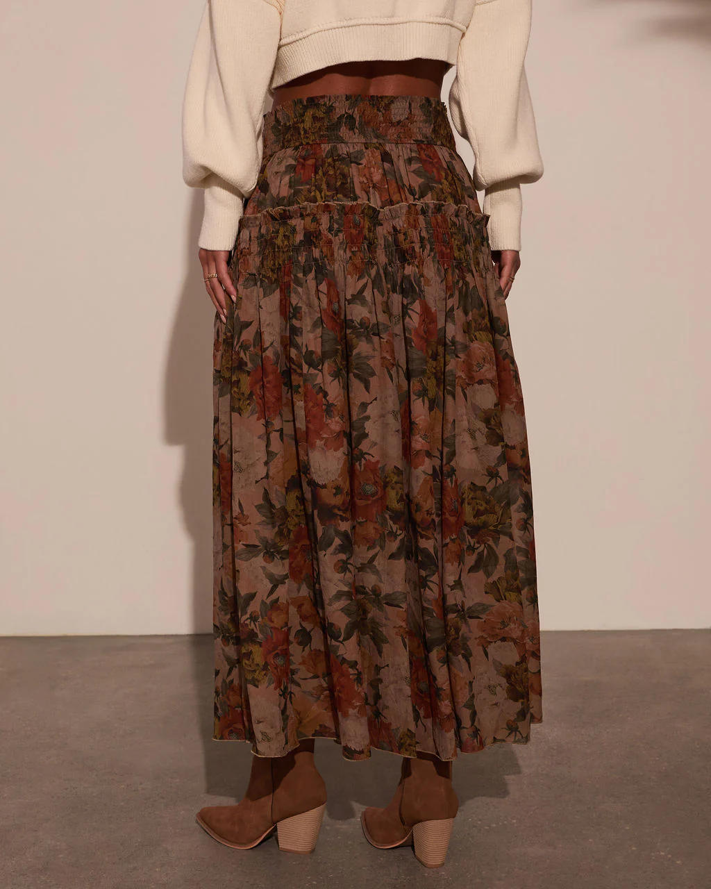 Morning Call Printed Maxi Skirt