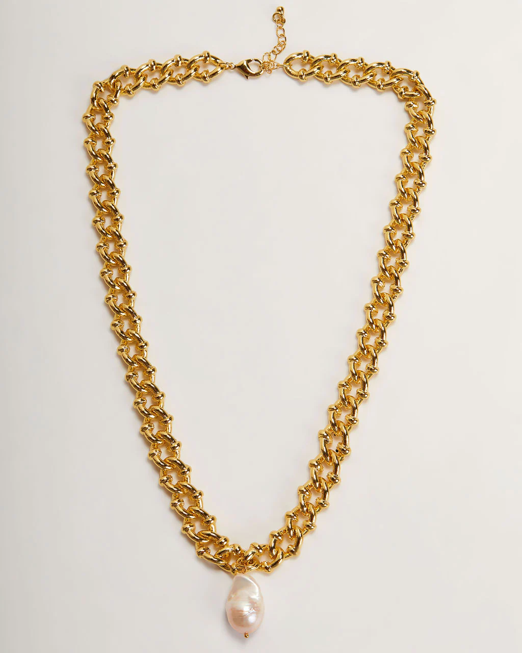 Pearl Pendant 18k Gold Plated Necklace