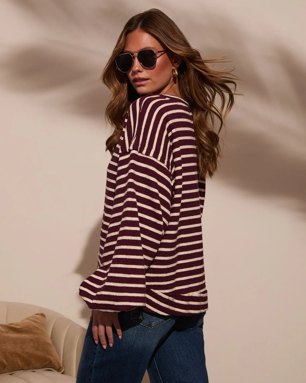 Jemelah Striped Sweatshirt