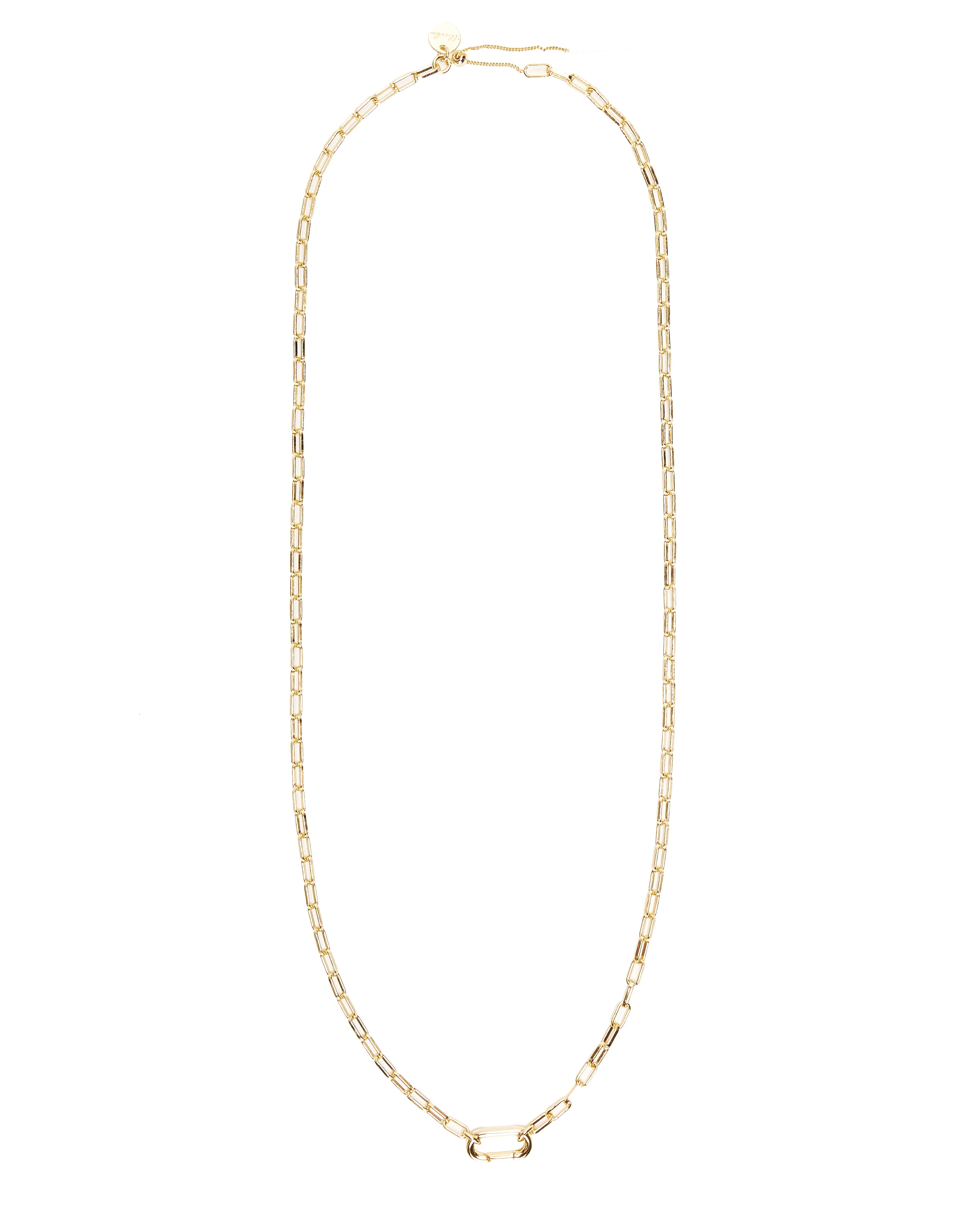 Skinny Hat 14k Plated Chain