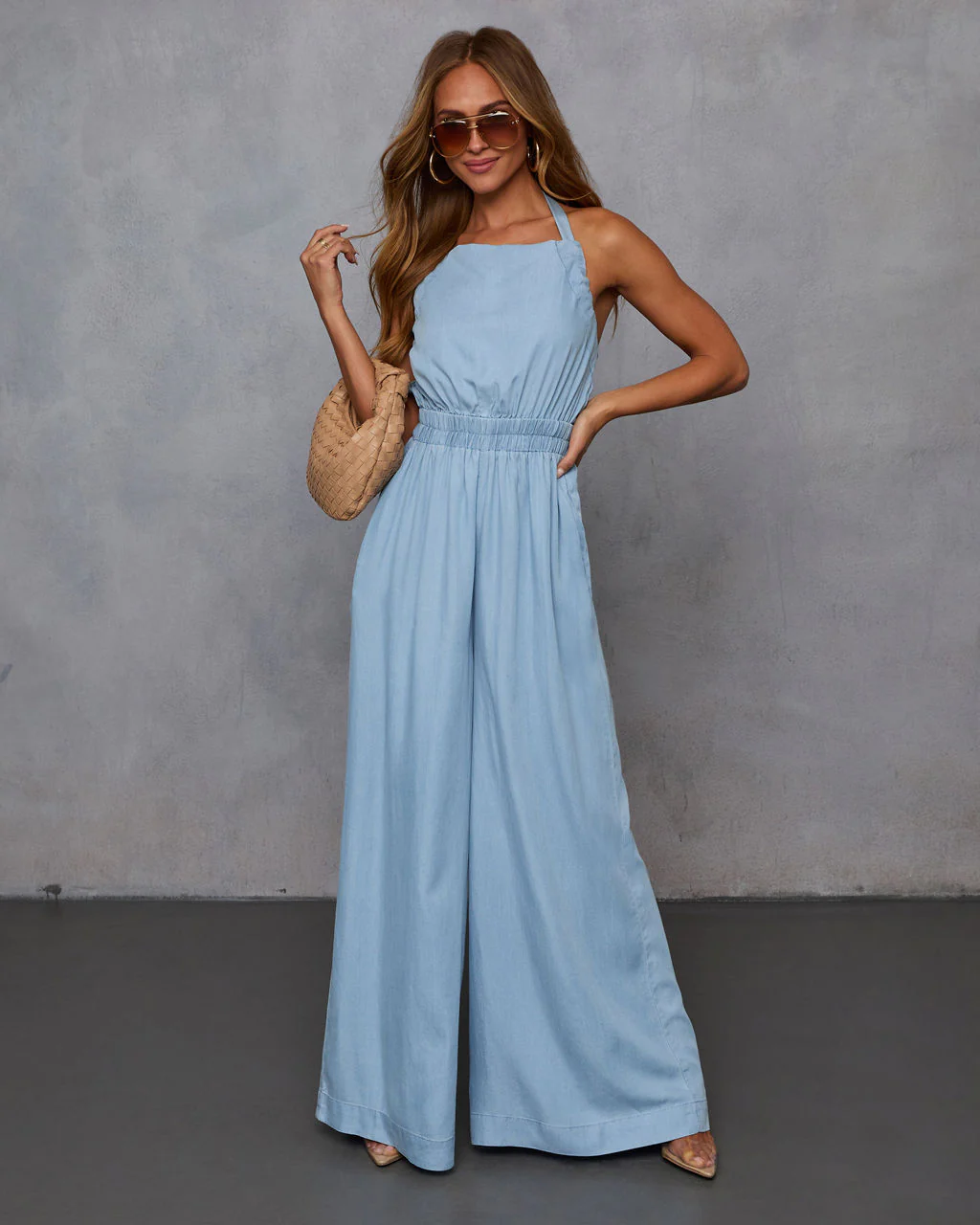 Saveni Halterneck Relaxed Jumpsuit