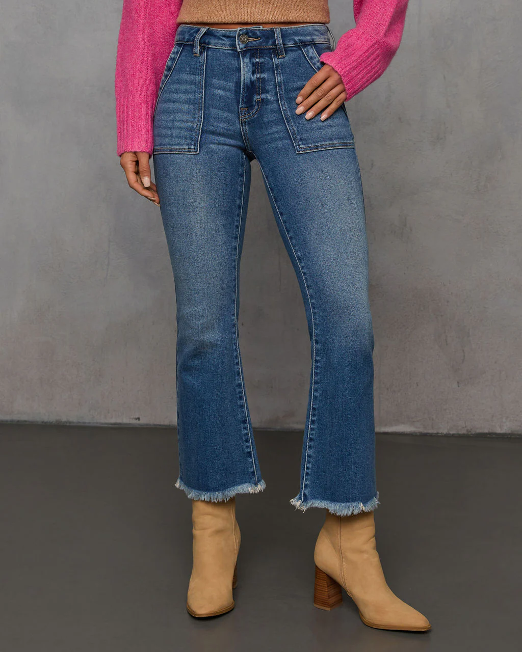 Rumie Cropped Flare Jeans