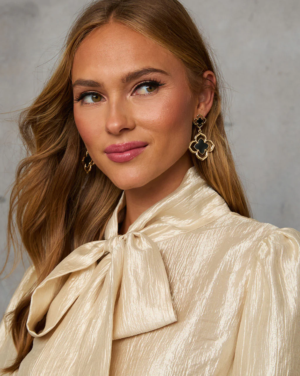 Delina Clover Drop Earrings