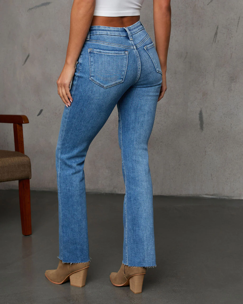 Kendlen Mid Rise Flare Denim