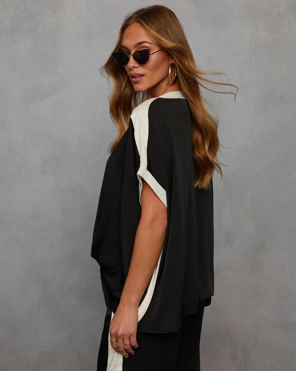 Lainey Contrast Trim Top