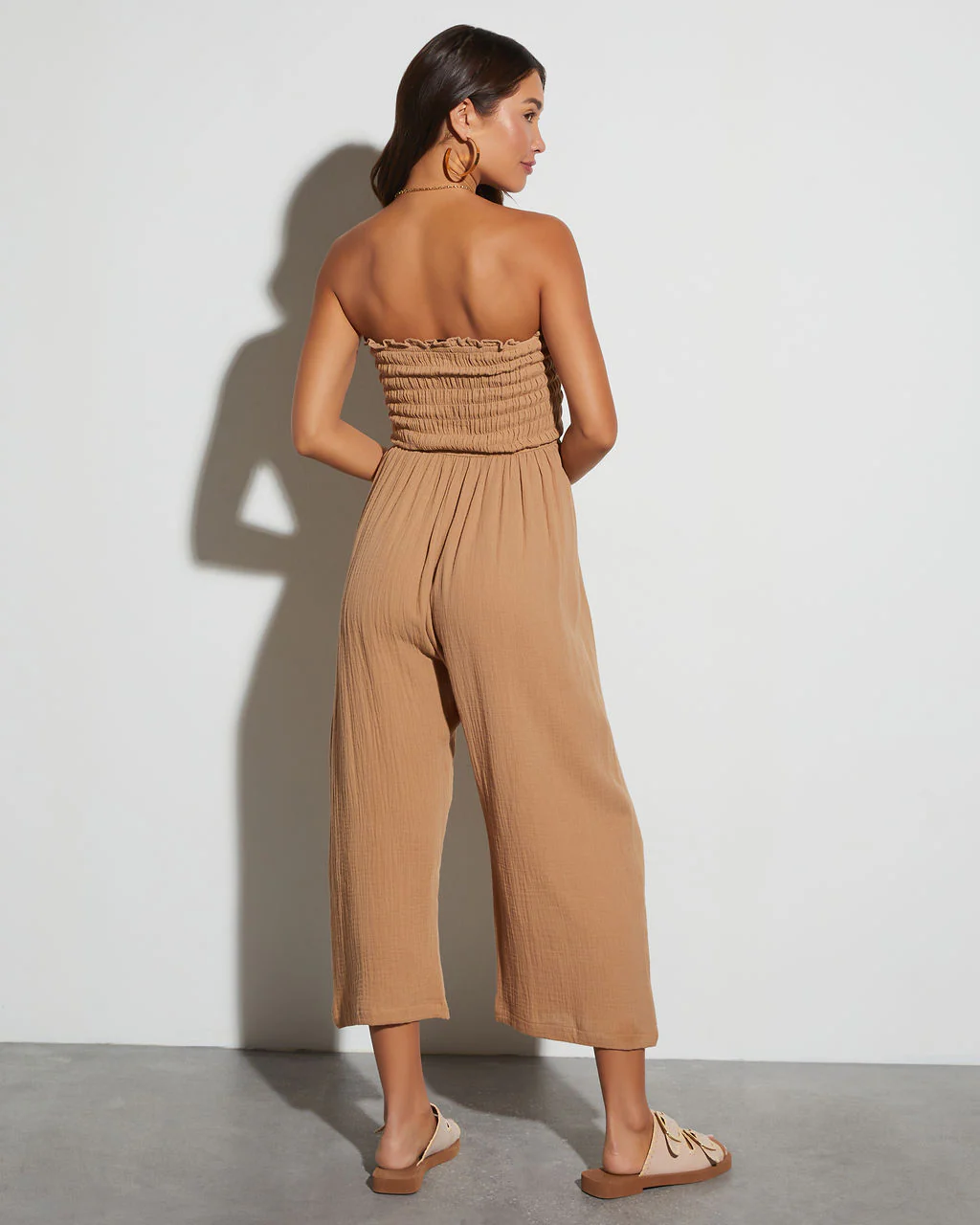 Sloane Strapless Fitted Waist Jumpsuit