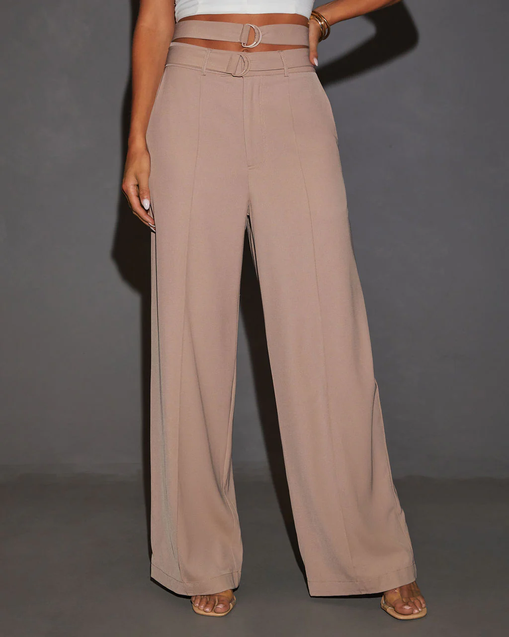 Juliana Double Belted Trouser Pants