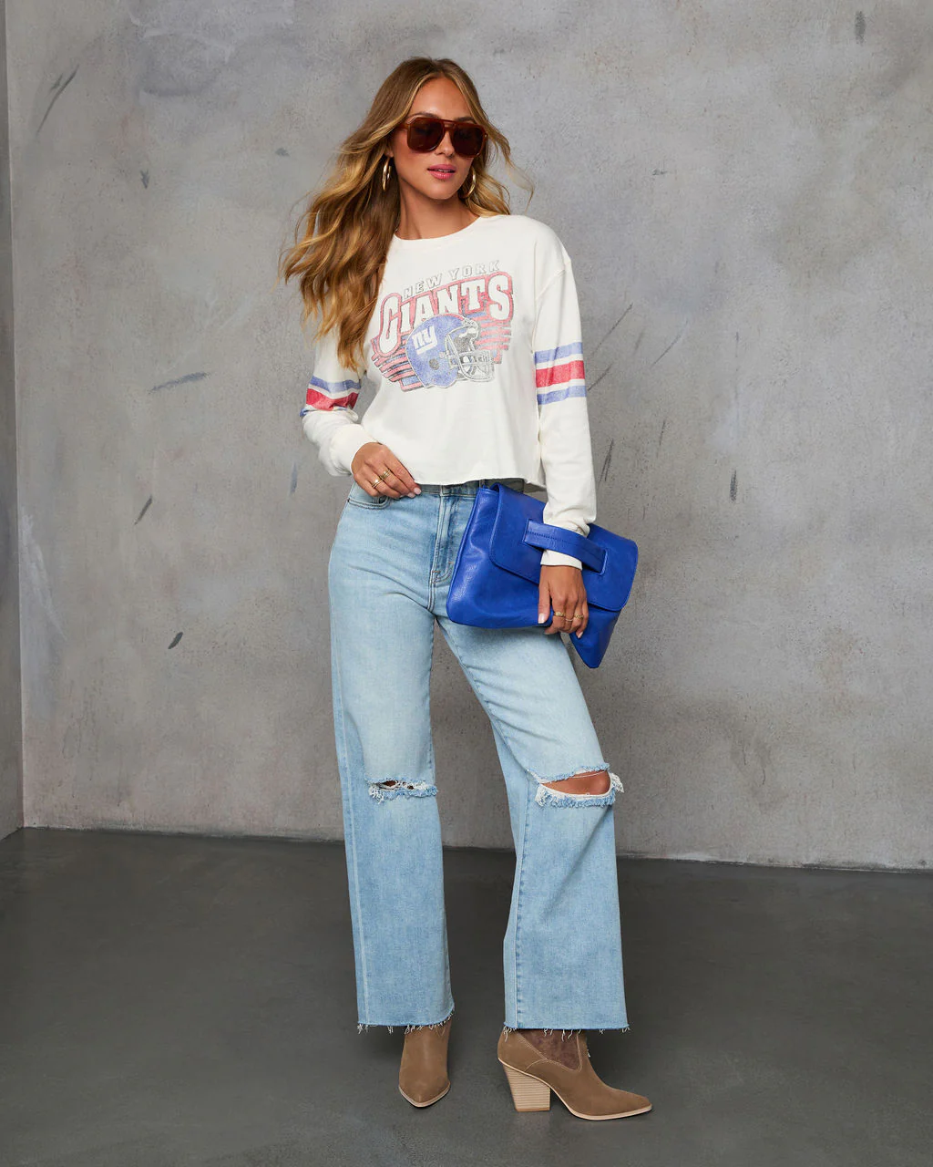 New York Giants Long Sleeve Graphic Sweatshirt