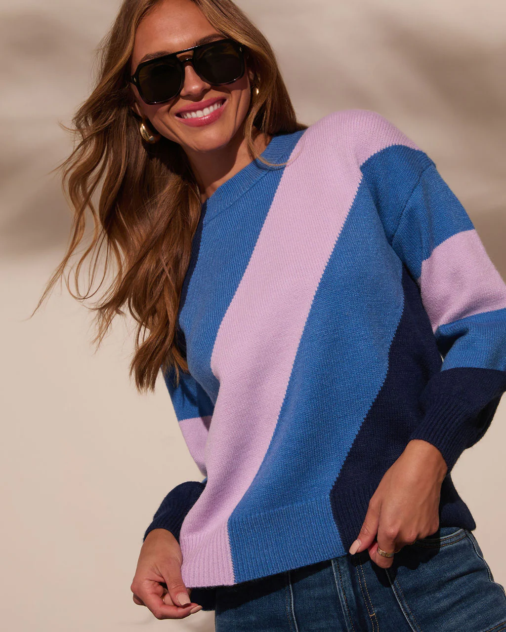 Hung Up On You Stripe Knit Sweater