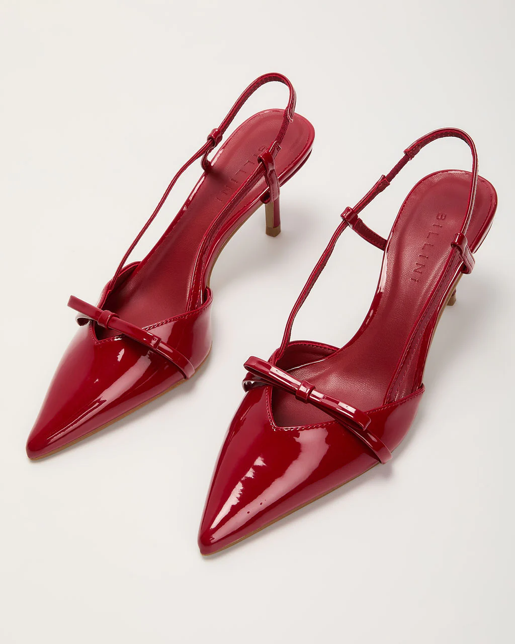 Bethanie Patent Leather Bow Slingback Heel