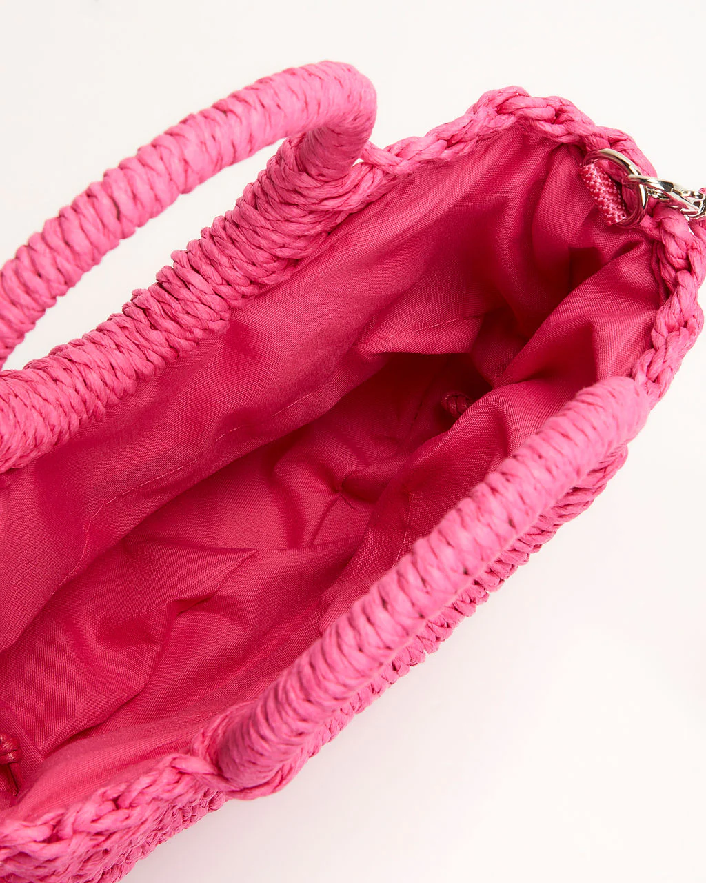 Valencia Small Rounded Straw Tote