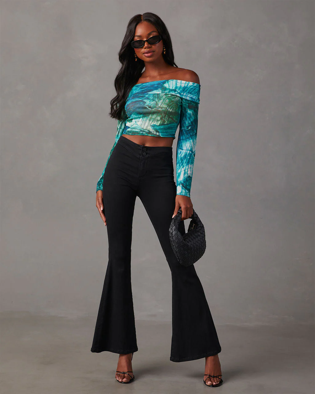 Becka Mesh Off The Shoulder Top