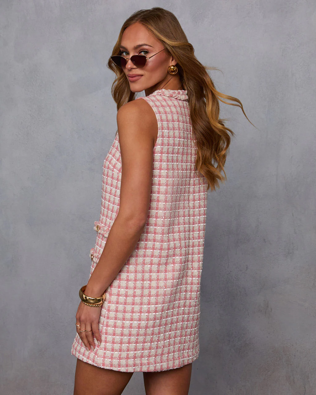 Darling Me Tweed Mini Dress